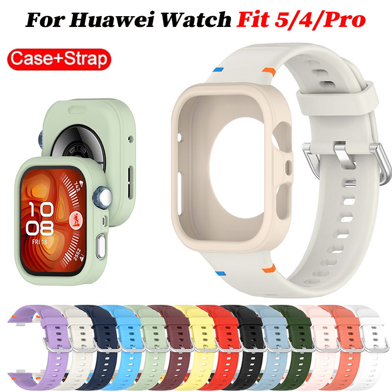 Silicone Band Replacement - Soft Case+Silicone Strap For Huawei Watch