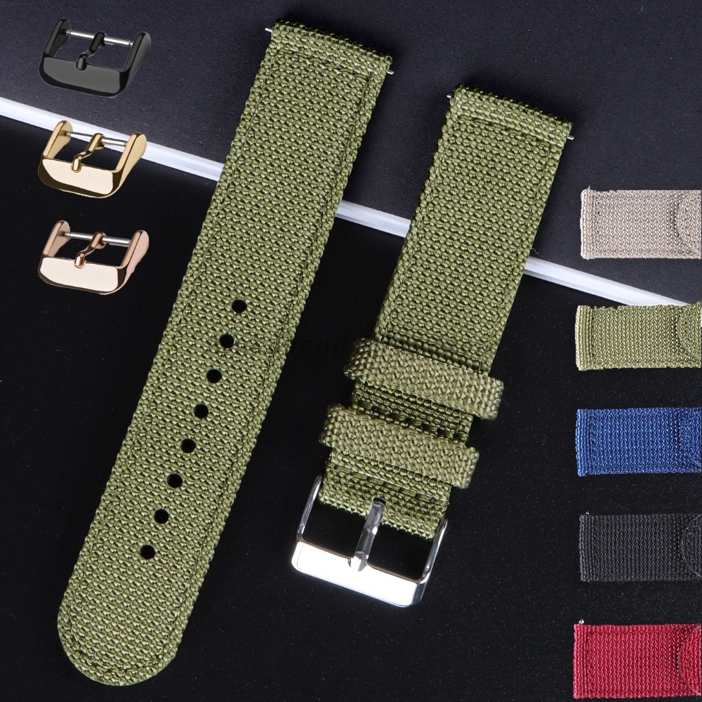 Nylon Nato Strap - 18 20 22 24mm Nylon Canvas