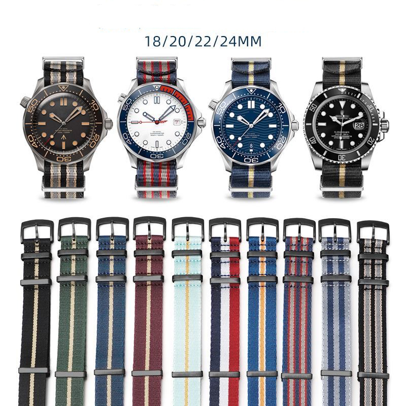 Nylon Nato Strap - Superior Nylon Watchband for OMEGA Seamaster