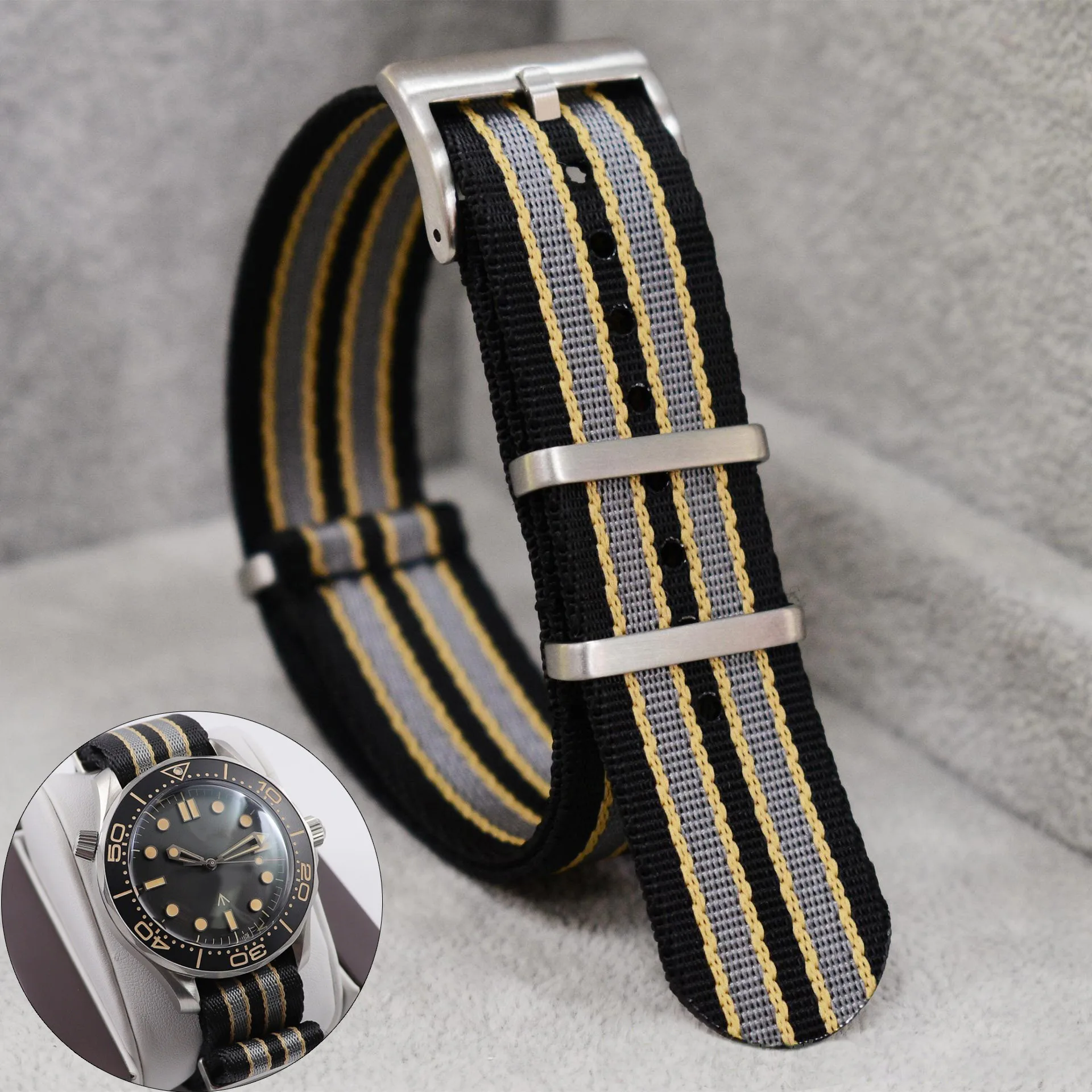 Nylon Nato Strap - 20mm Nylon Watch Strap for Omega