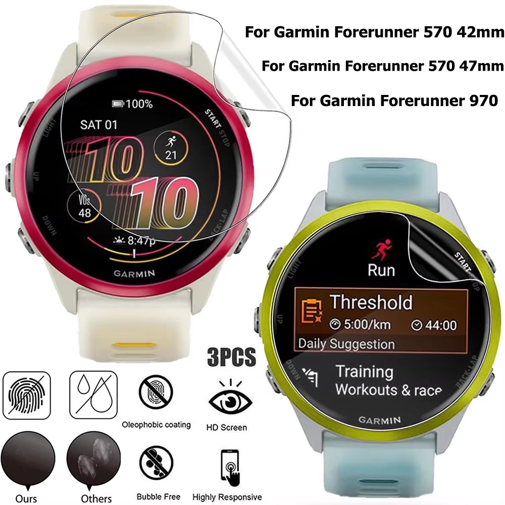1-3Pcs Hydrogel Film For Garmi - огляд і ціна Garmin Smartwatch Accessories