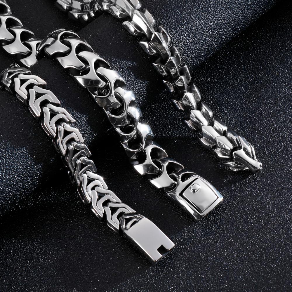 Punk Rock Viking Cuban Curb Br - огляд і ціна Ceramic Link Bracelet