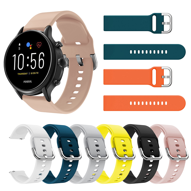 22MM Silicone Straps For Fossi - огляд і ціна Fossil Smartwatch Accessories