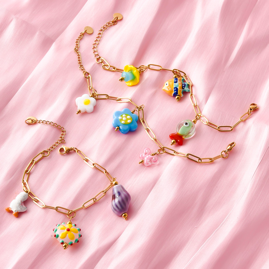 1Pc Stainless Steel Multicolor - огляд і ціна Ceramic Link Bracelet