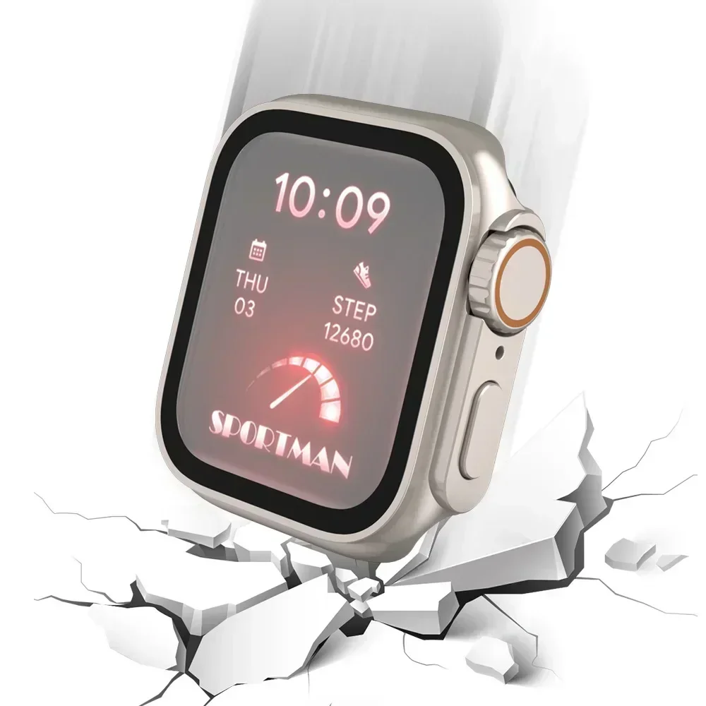 2PCS Tempered Glass+Cover For  - огляд і ціна Apple Smartwatch Accessories