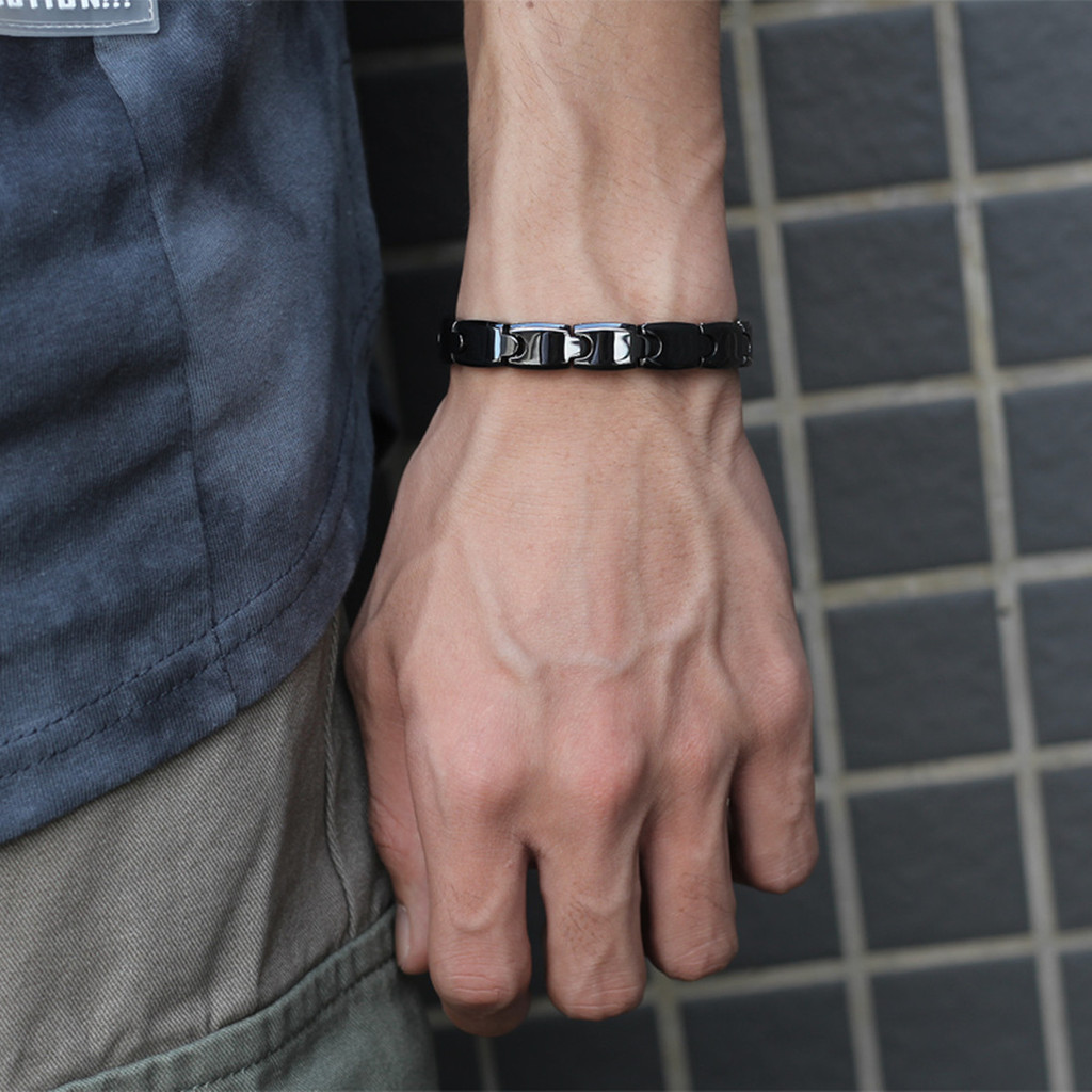 Aradoo Premium Ceramic Hematit - огляд і ціна Ceramic Link Bracelet