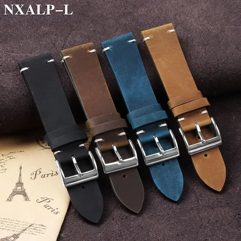 Vintage Oil Wax Leather Watch  - огляд і ціна Nylon Nato Strap