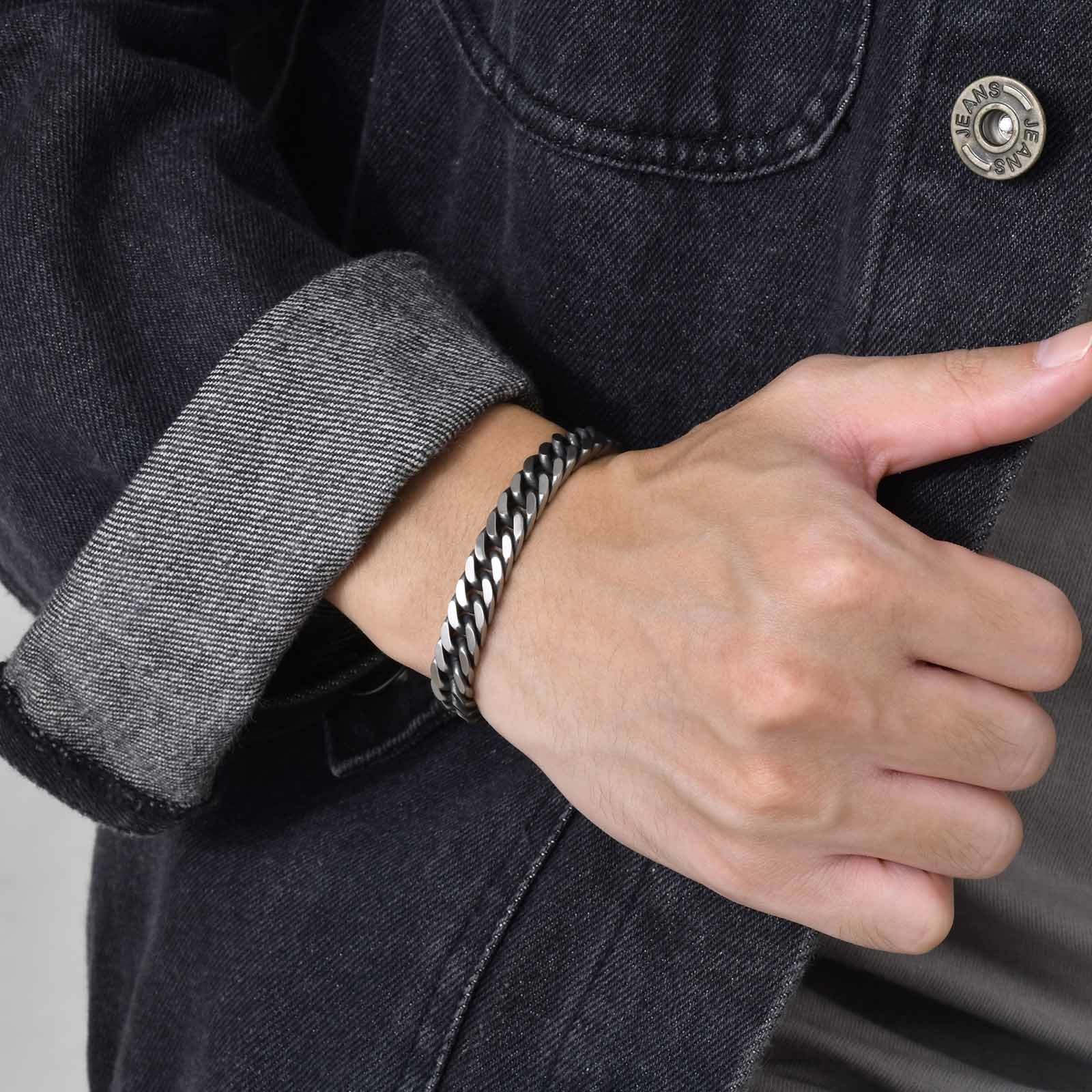 Vnox Chunky Retro Cuban Chain  - огляд і ціна Ceramic Link Bracelet