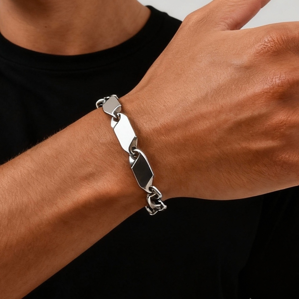 Cool Punk Stainless Steel Chai - огляд і ціна Ceramic Link Bracelet