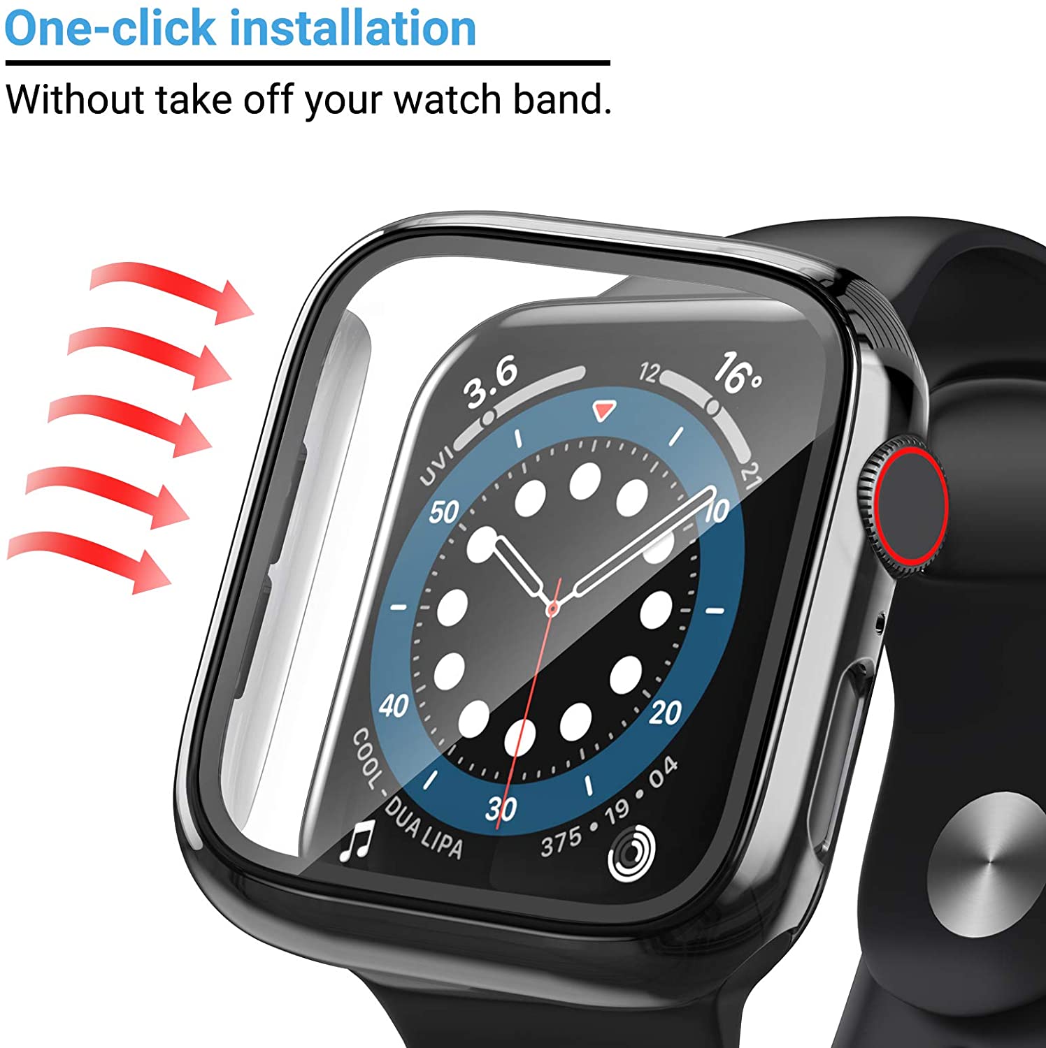 Glass+cover For Apple Watch Ca - огляд і ціна Apple Smartwatch Accessories
