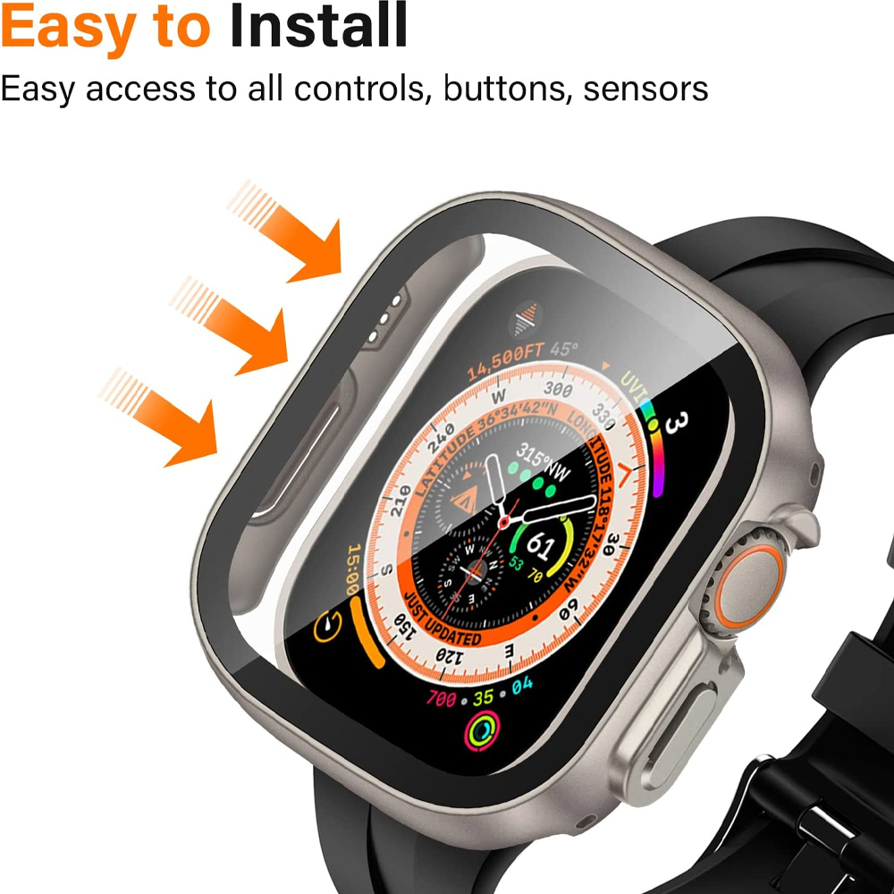 Glass+case For Apple Watch Ult - огляд і ціна Apple Smartwatch Accessories