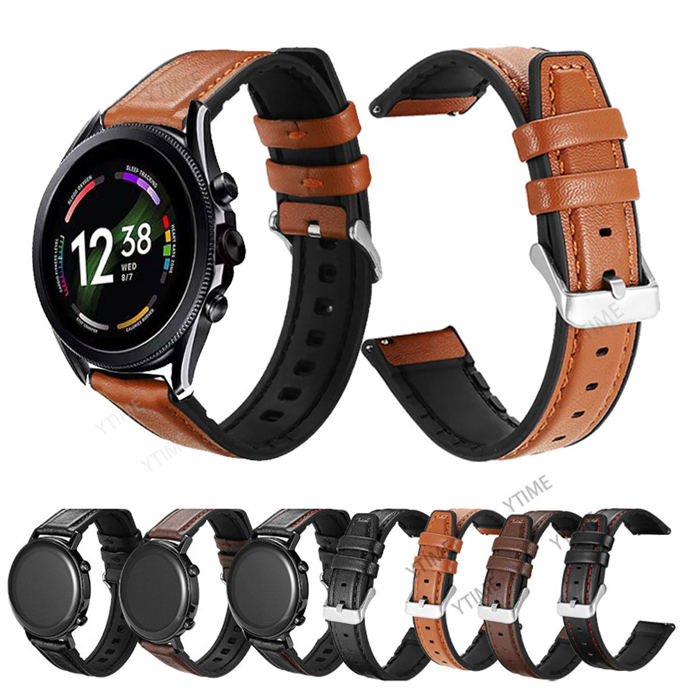 22mm Silicone Leather Band For - огляд і ціна Fossil Smartwatch Accessories