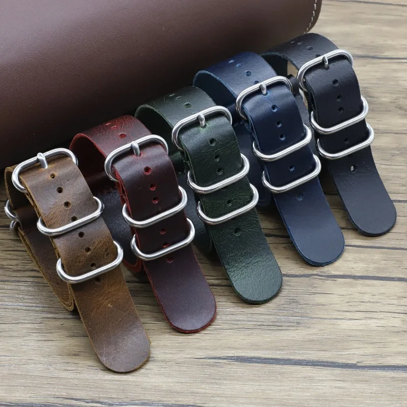 Vintage Genuine Leather Watch  - огляд і ціна Nylon Nato Strap