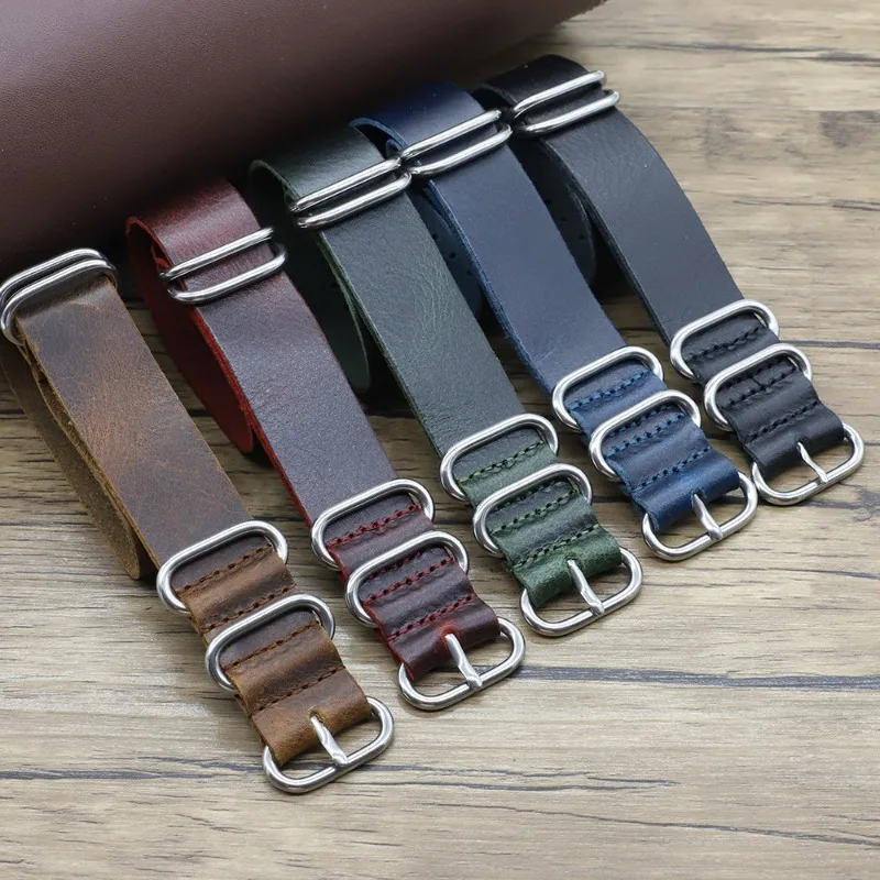 Vintage Genuine Leather Watch  - огляд і ціна Nylon Nato Strap