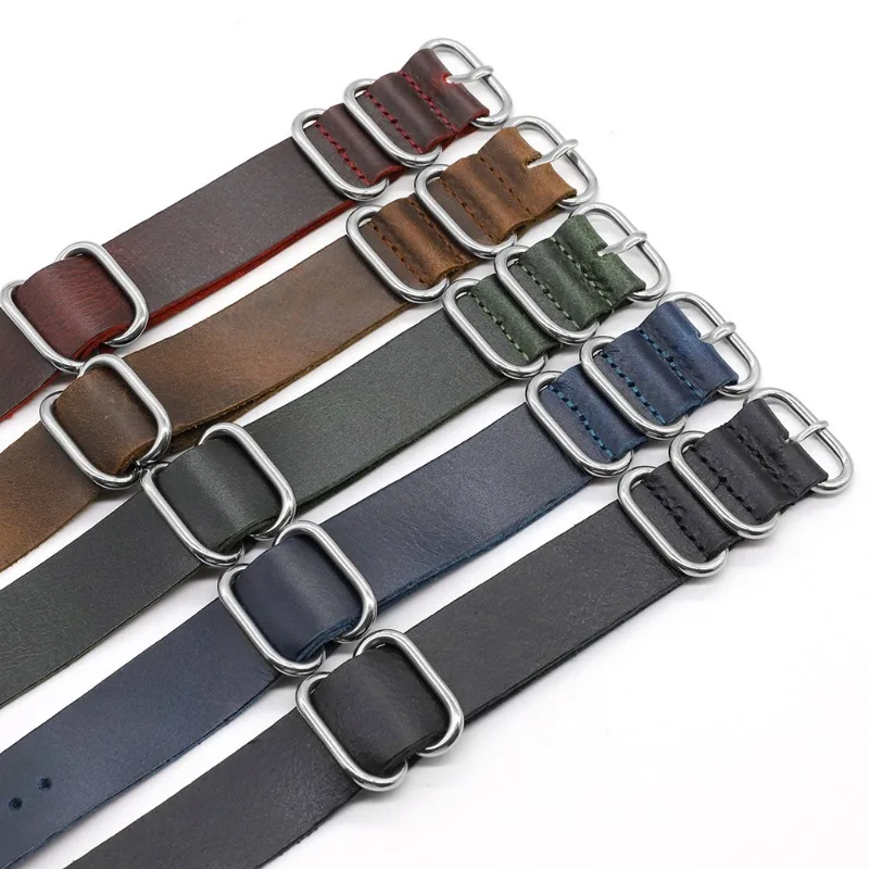 Vintage Genuine Leather Watch  - огляд і ціна Nylon Nato Strap