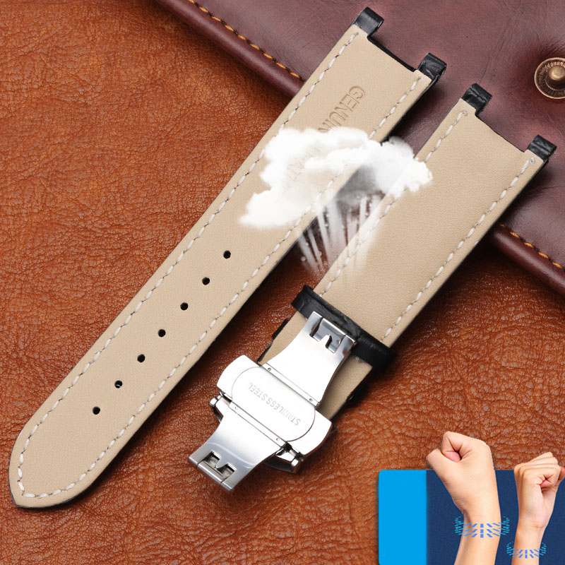 Notched Leather Watch strap 20 - огляд і ціна Smartwatch Guess