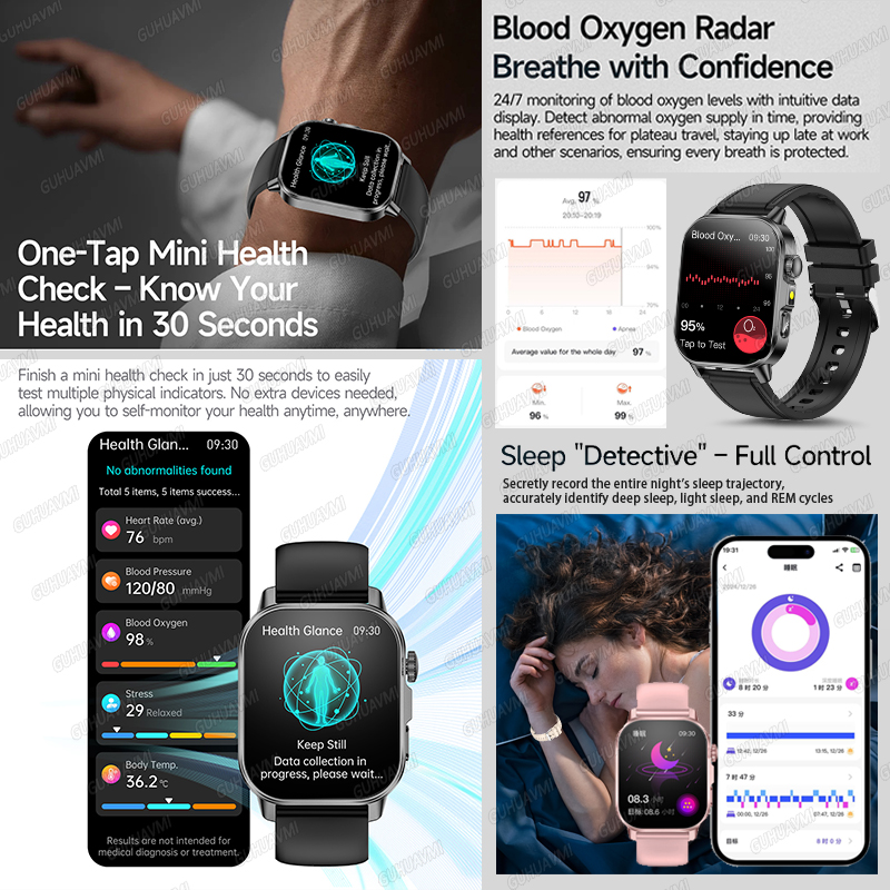 GUHUAVMI 2026 New Precise Heal - огляд і ціна Android Smartwatch Accessories