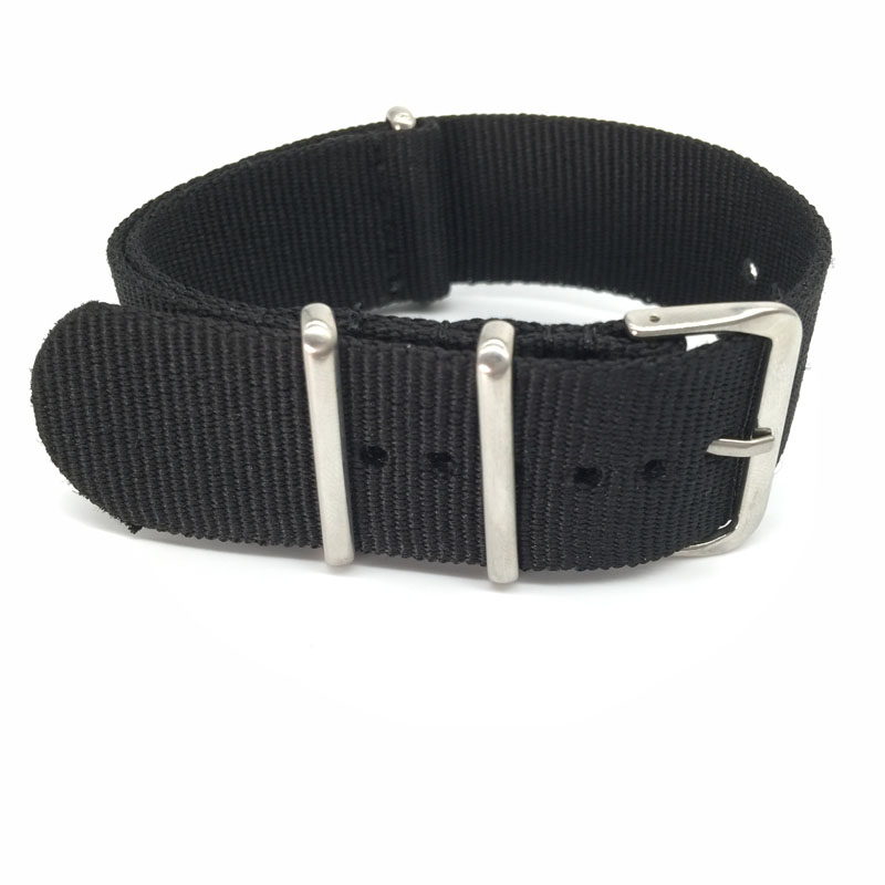 Black Nylon Strap for 16mm 18m - огляд і ціна Nylon Nato Strap