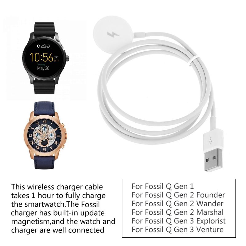 USB Watch Charger Adapter Smar - огляд і ціна Fossil Smartwatch Accessories