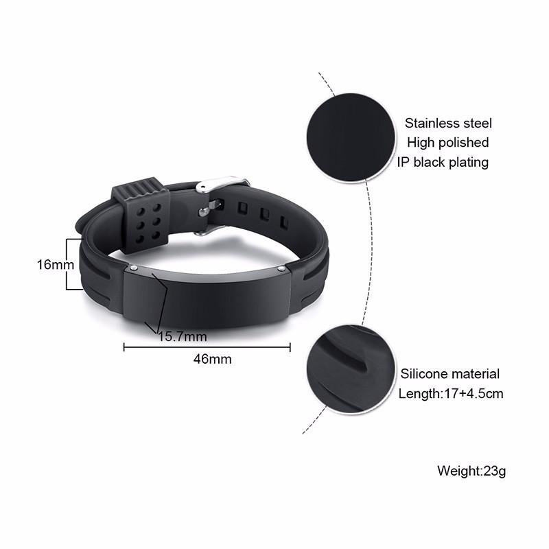 Personalized Silicone Bracelet - огляд і ціна Silicone Band Replacement