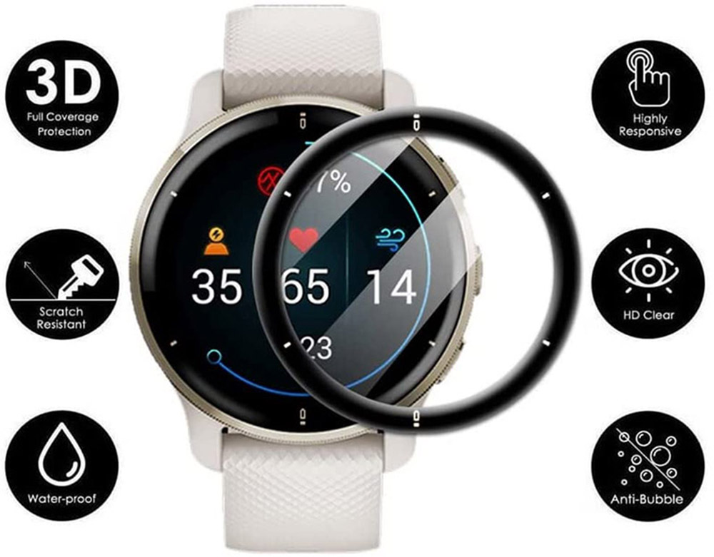 3D Curved Edge Protective Film - огляд і ціна Garmin Smartwatch Accessories