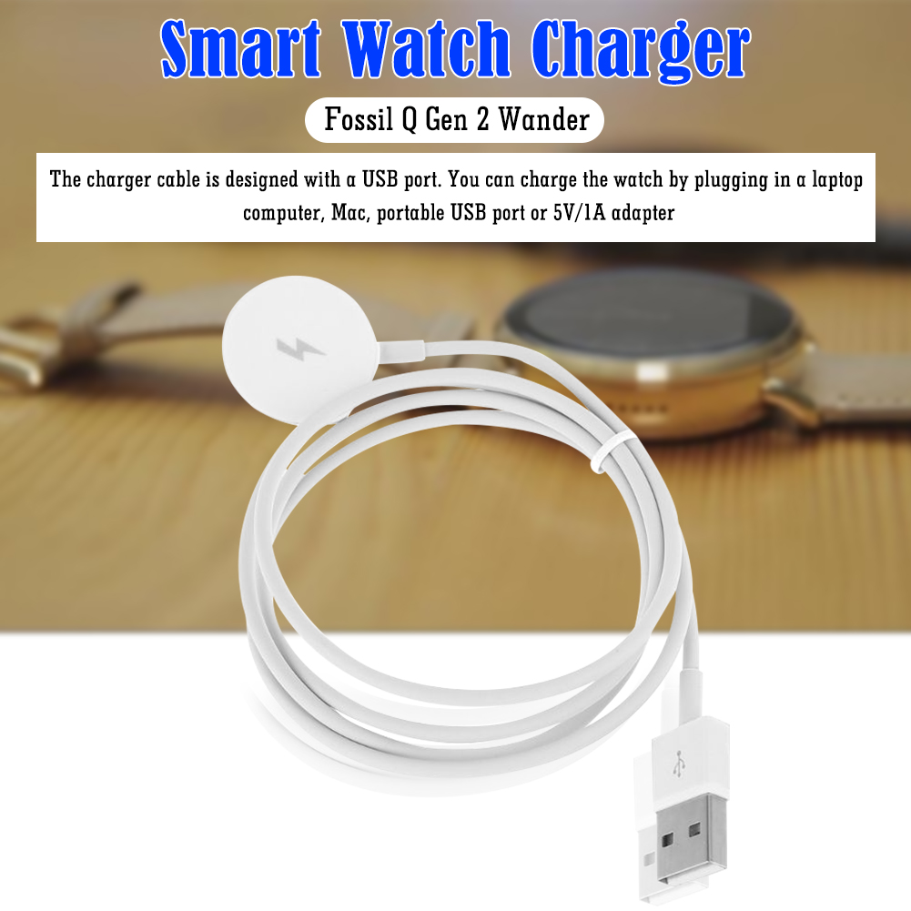 Watch Charger Cable USB Chargi - огляд і ціна Fossil Smartwatch Accessories