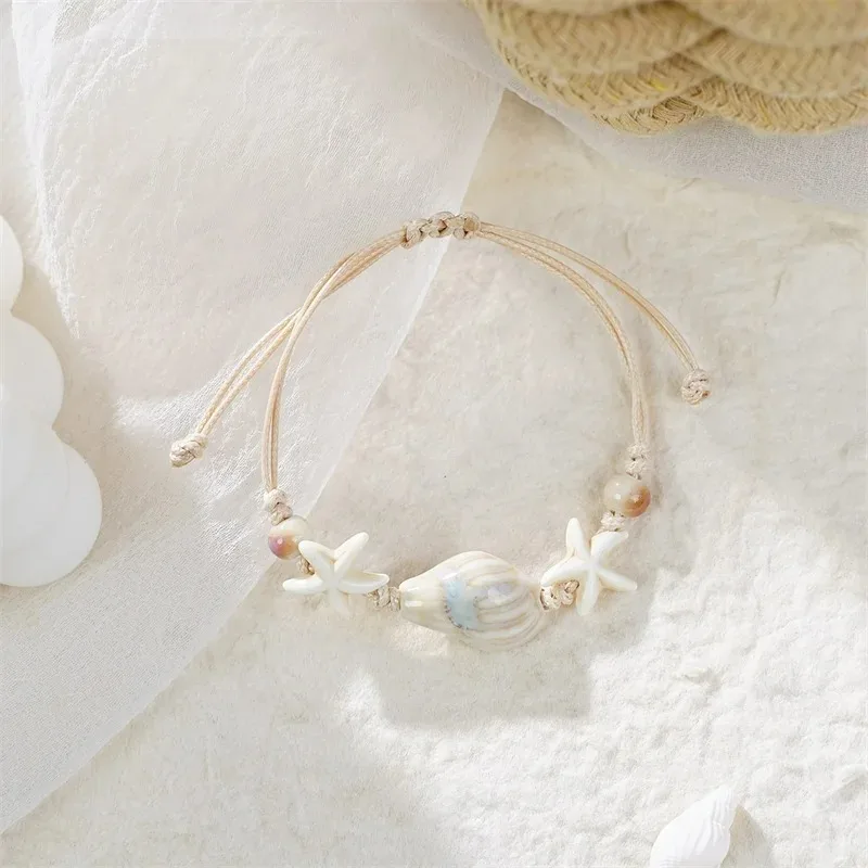 Bohemian Conch Starfish Shells - огляд і ціна Ceramic Link Bracelet